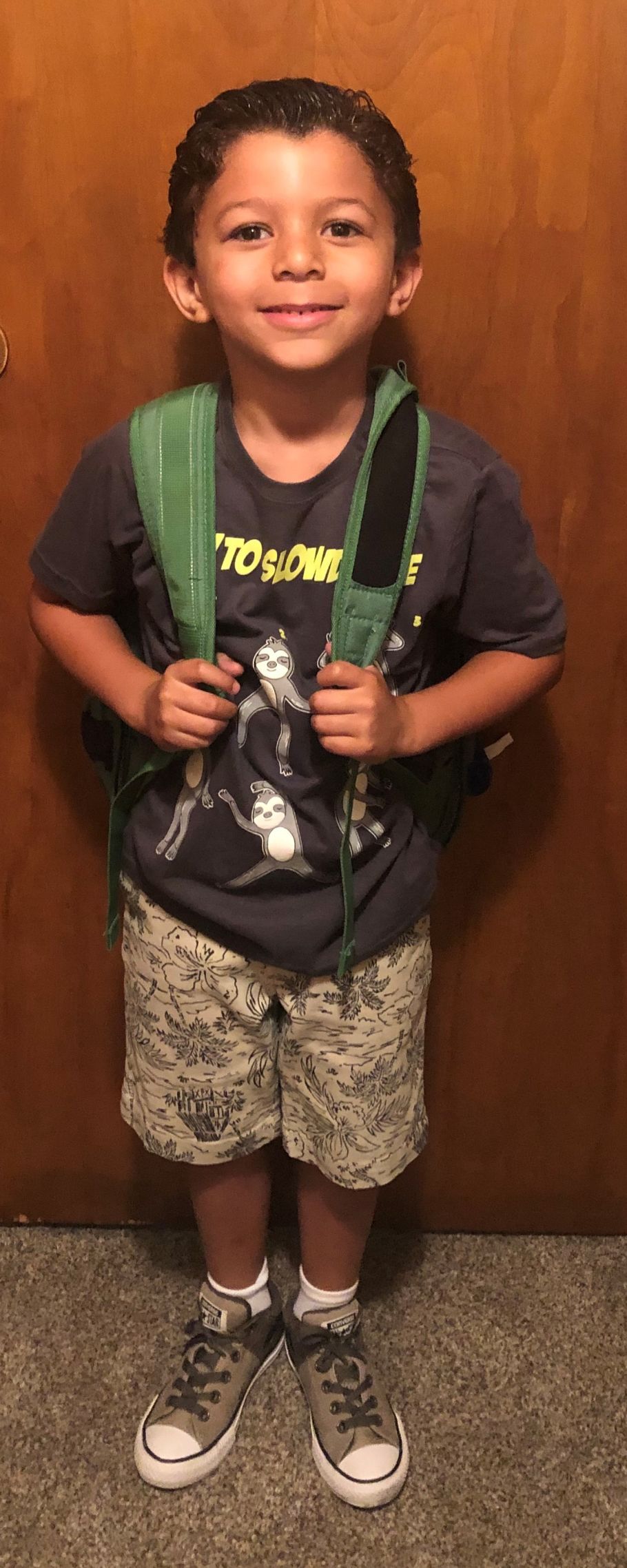 Hattan’s 1st day of kindergarten